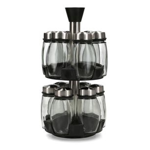 Set De Especieros Casaideal / 12 Piezas + Rack Giratorio