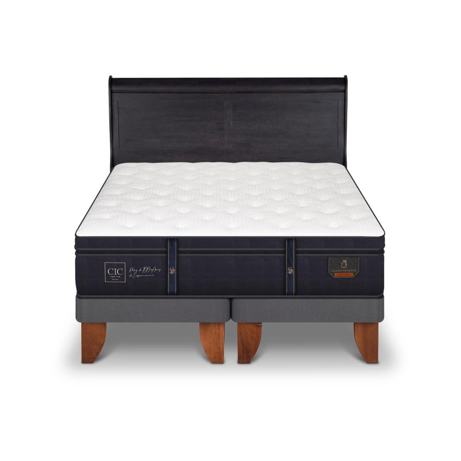 Cama Europea Cic Linea Premium / King / Base Dividida + Respaldo image number 0.0
