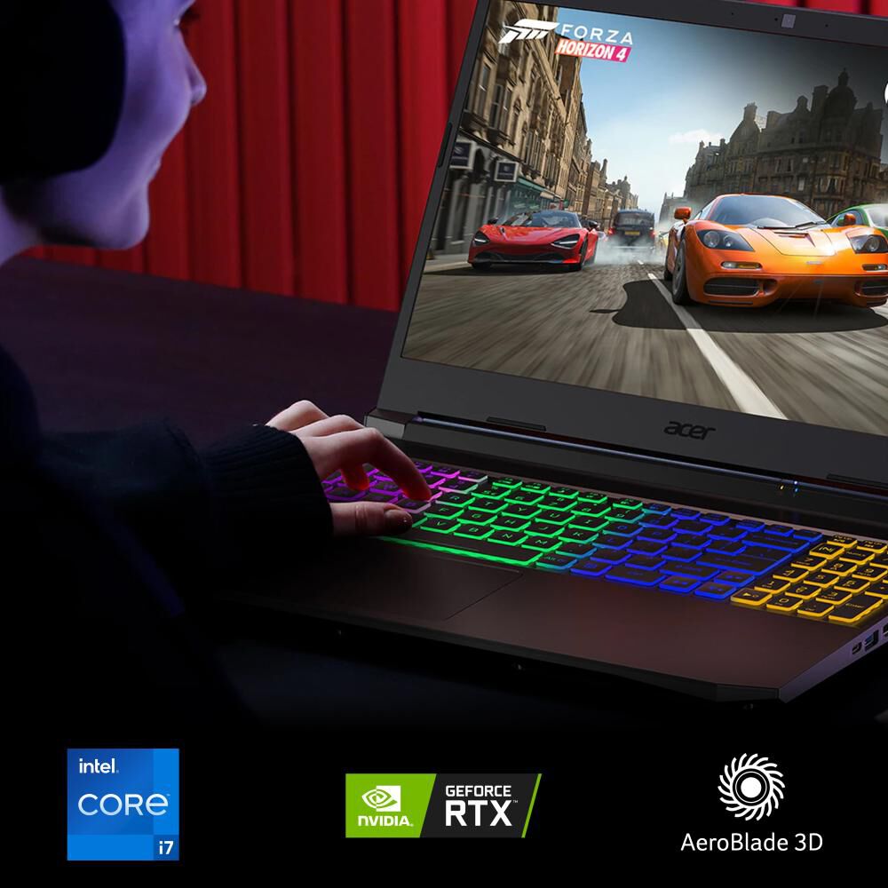 Notebook Gamer 15,6" Acer NITRO 5 /Intel Core I7 / 16 GB / Nvidia Geforce RTX 3060 / 512 GB SSD