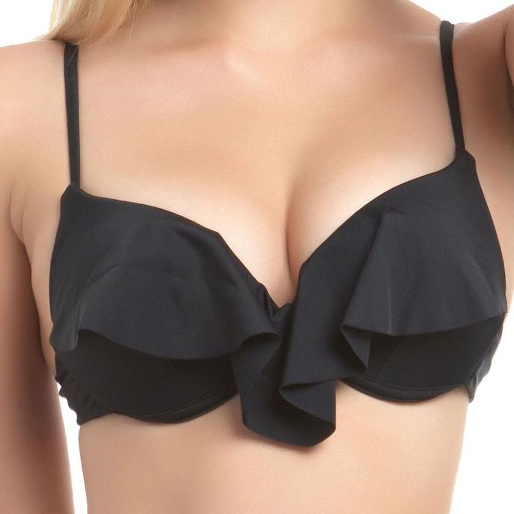 Bikini Con Vuelos Negro image number 2.0
