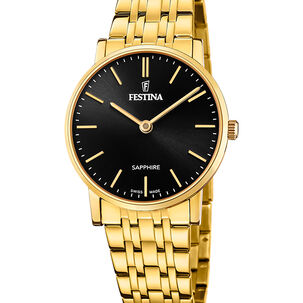 Reloj F20048/4 Festina Swiss Negro Mujer Acero Clásico