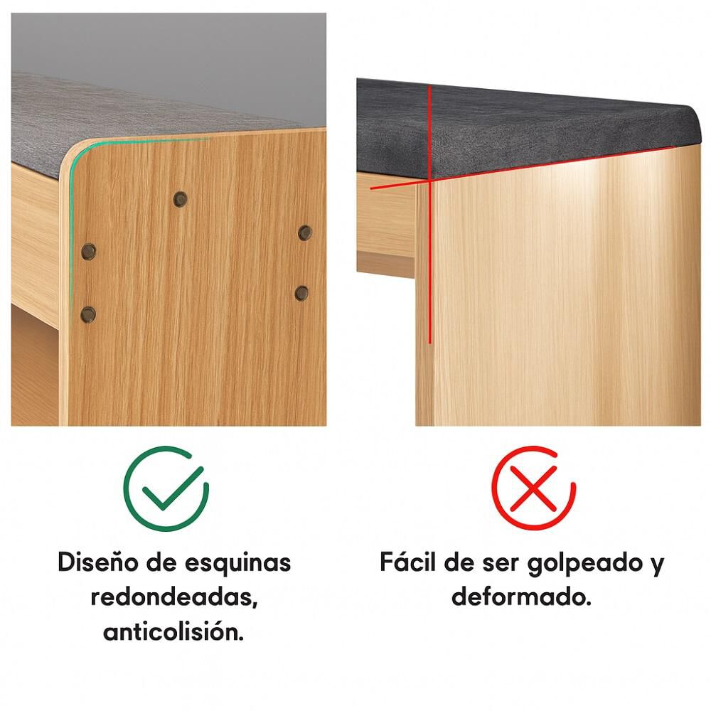 Banco Zapatero 3 Niveles Con Cojín Y Almacenamiento Oculto image number 5.0