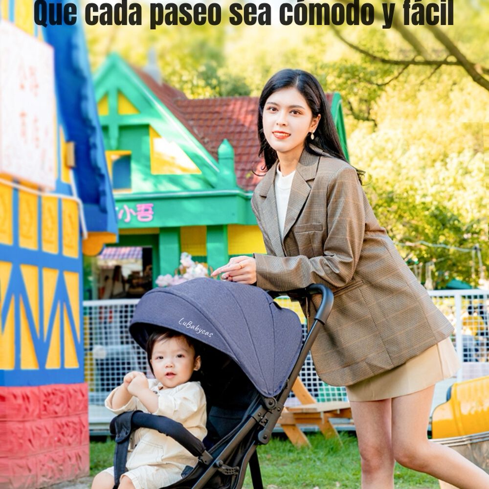Coche De Paseo Maleta Compacto 0-3 Años Tour Negro Lubabycas image number 6.0