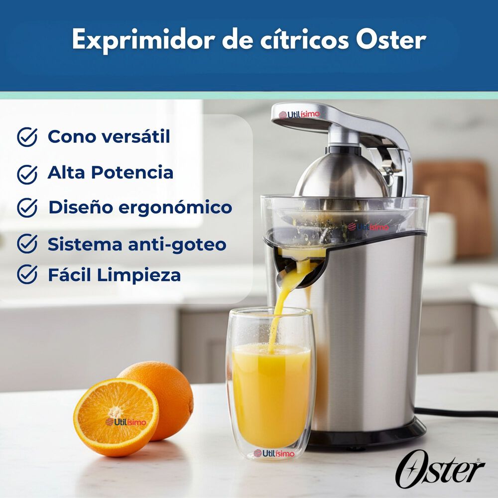 Exprimidor De C&iacute;tricos Oster De Acero Inoxidable Fpstju4200 Versi&oacute;n 2026 image number 1.0
