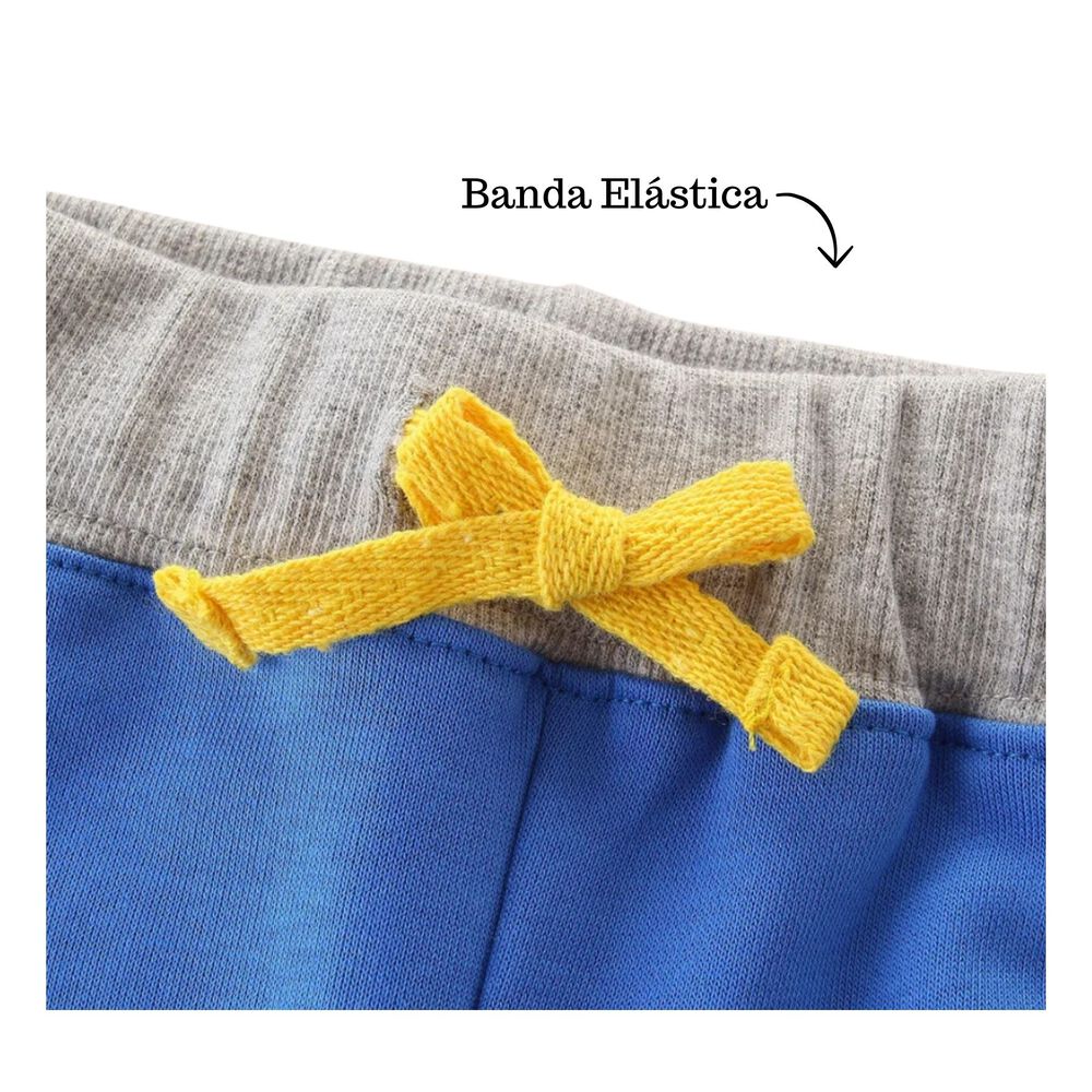 Pantal&oacute;n Buzo Ni&ntilde;o 100% Algod&oacute;n Jump Kids Azul Cohete image number 3.0