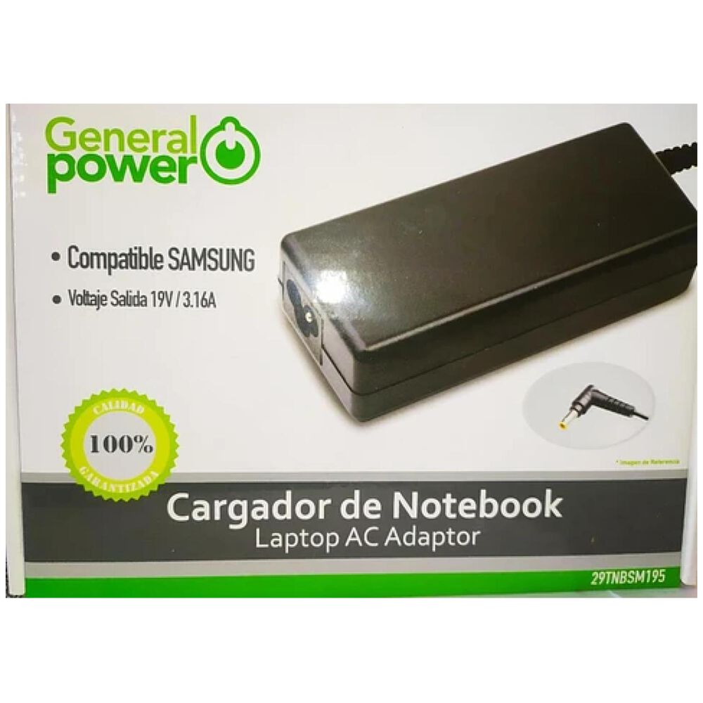 Cargador Alternativo Notebook Samsung 19v 3.16a image number 2.0