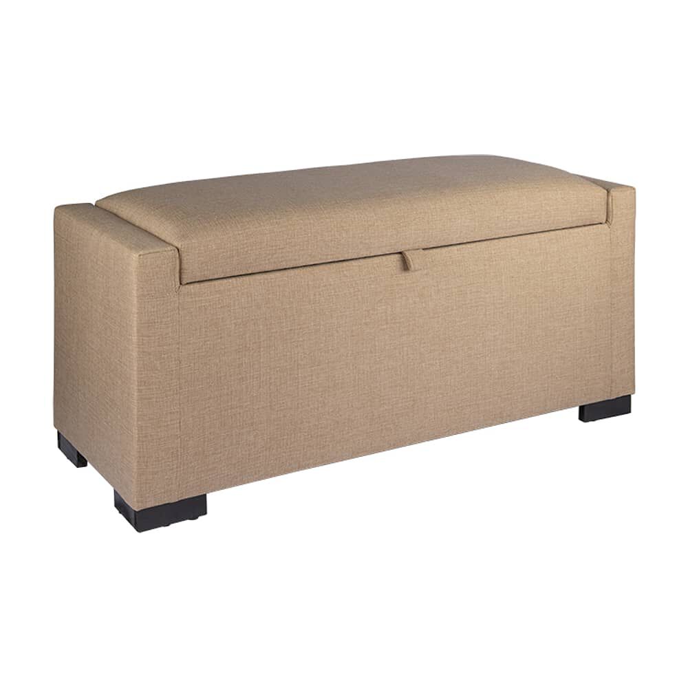 Banqueta Con Ba&uacute;l Leyzy Beige Delta 40x55x105 Cm M&aacute;xima Design image number 1.0