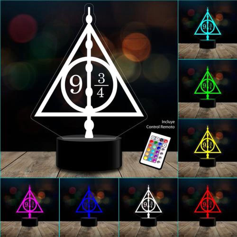 Lampara 3d Harry Potter Reliquias De La Muerte C/ Remoto image number 1.0