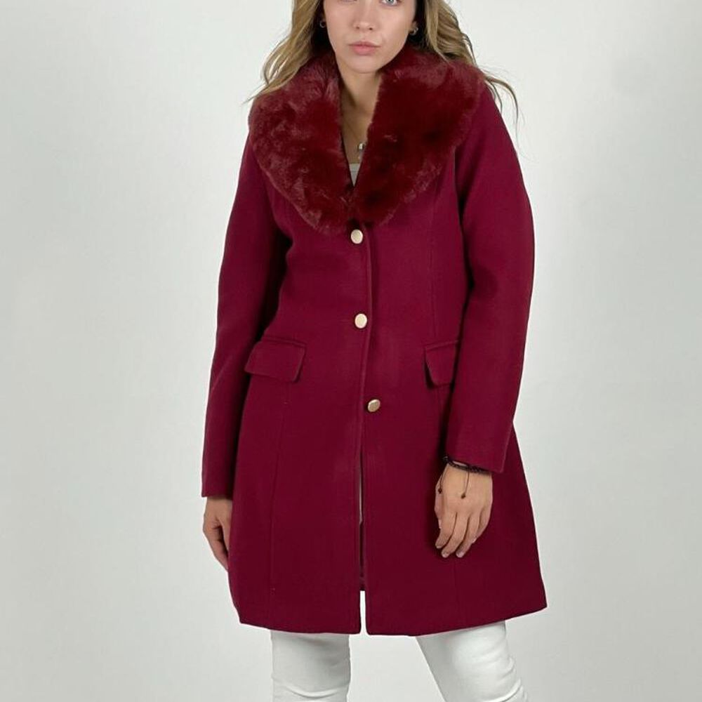 Abrigo De Pa&ntilde;o Con Cuello Desmontable image number 13.0