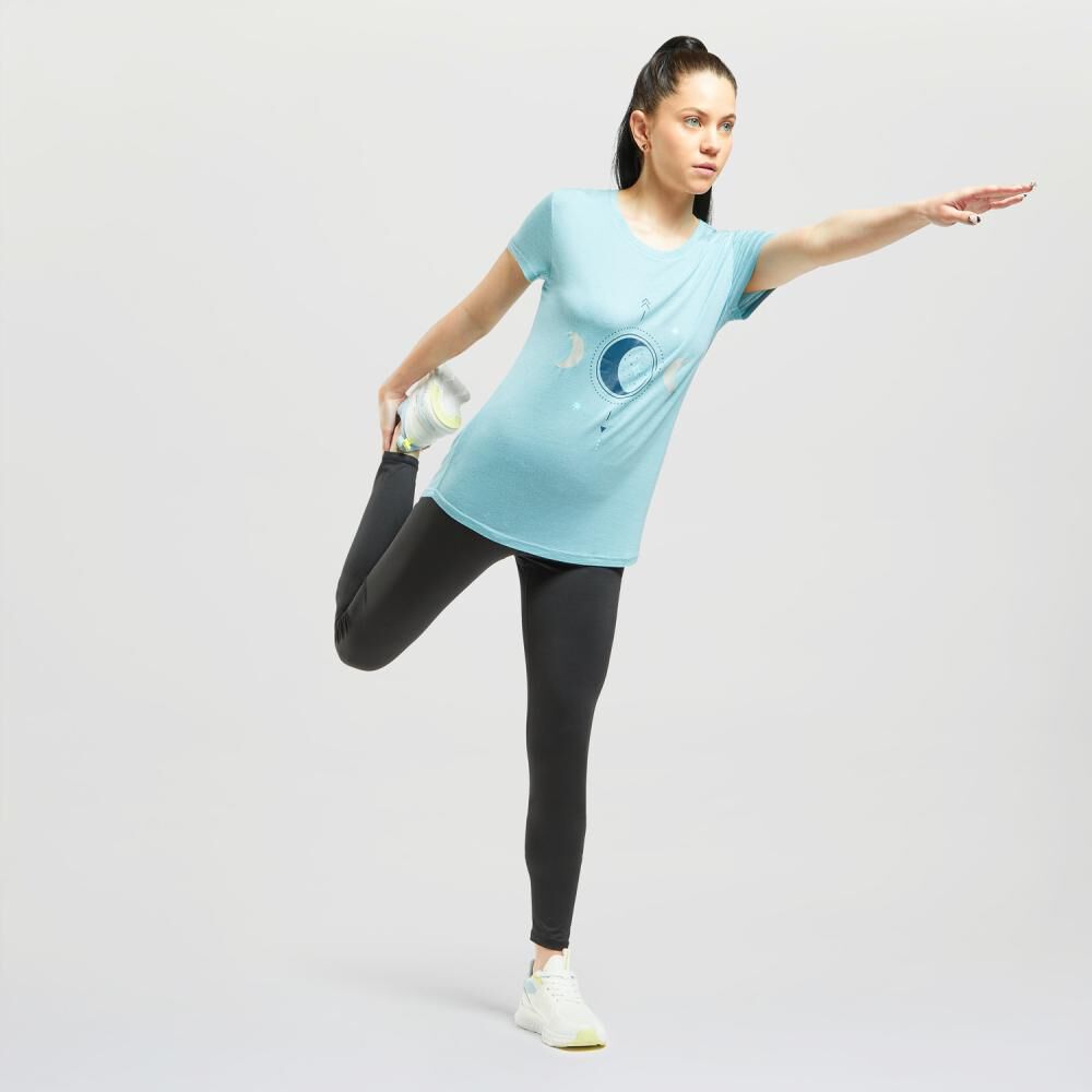 Polera Deportiva Manga Corta Mujer Wetland image number 1.0