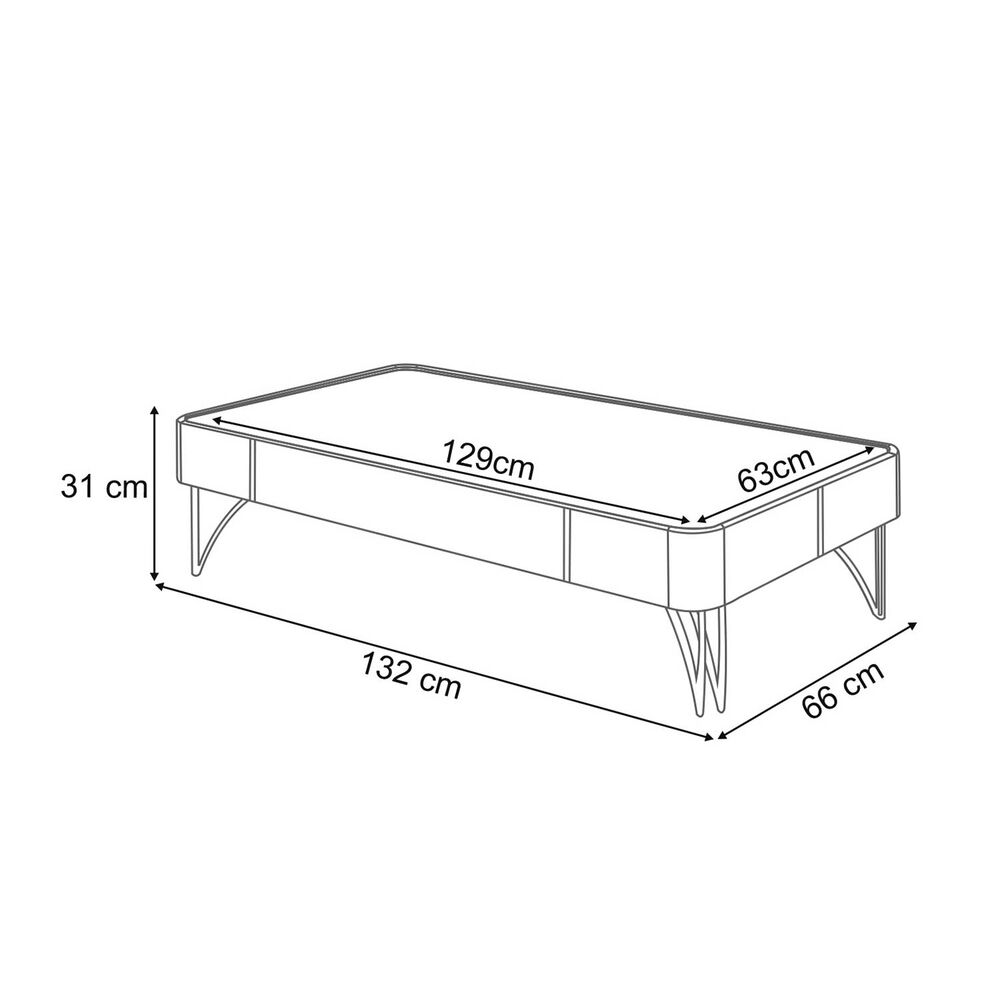 Mesa De Centro Doncella Off White Champagne image number 4.0