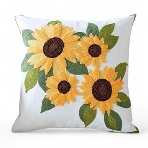 Funda Bordada De 45cm X 45cm Con Cierre Oculto Fb1-66