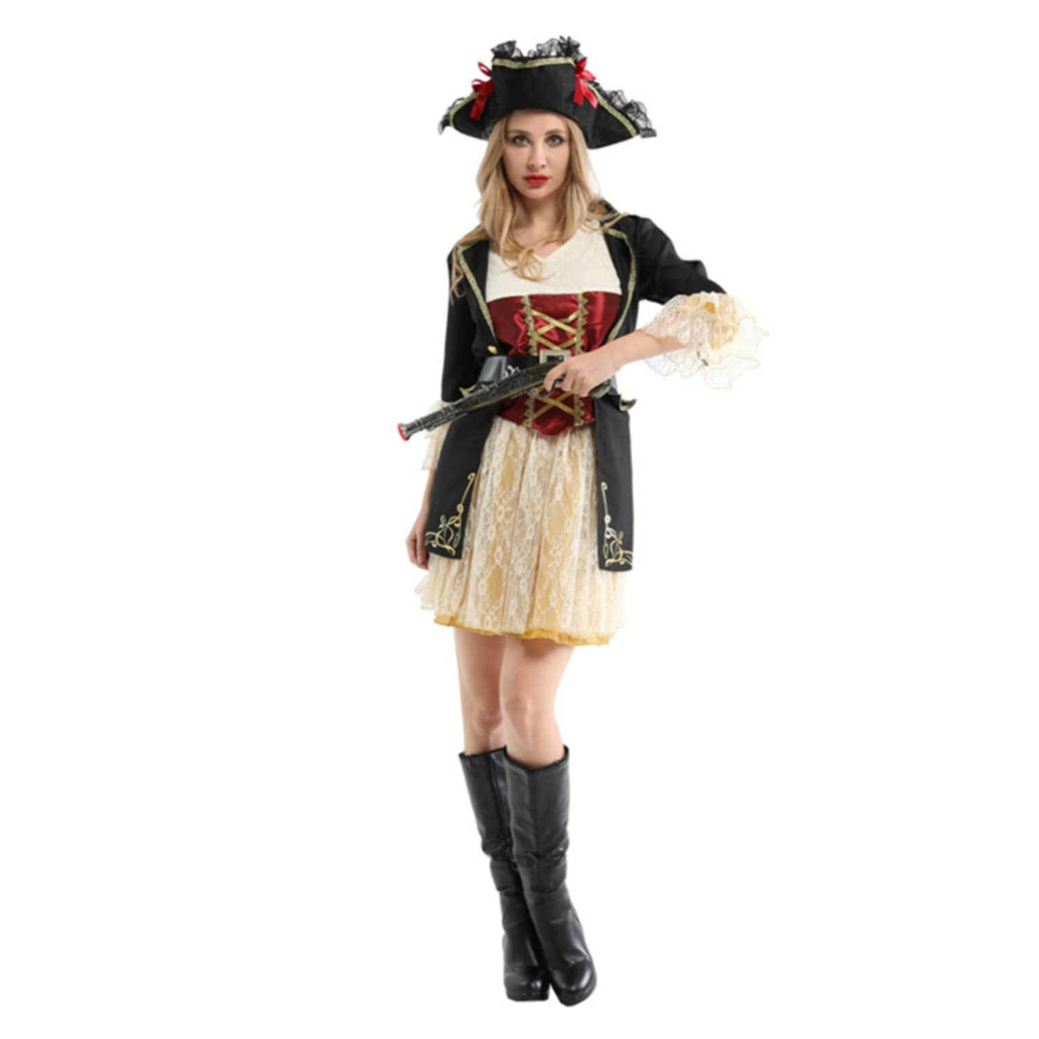 Disfraz Pirata Luxury Bucanera Mujer image number 5.0