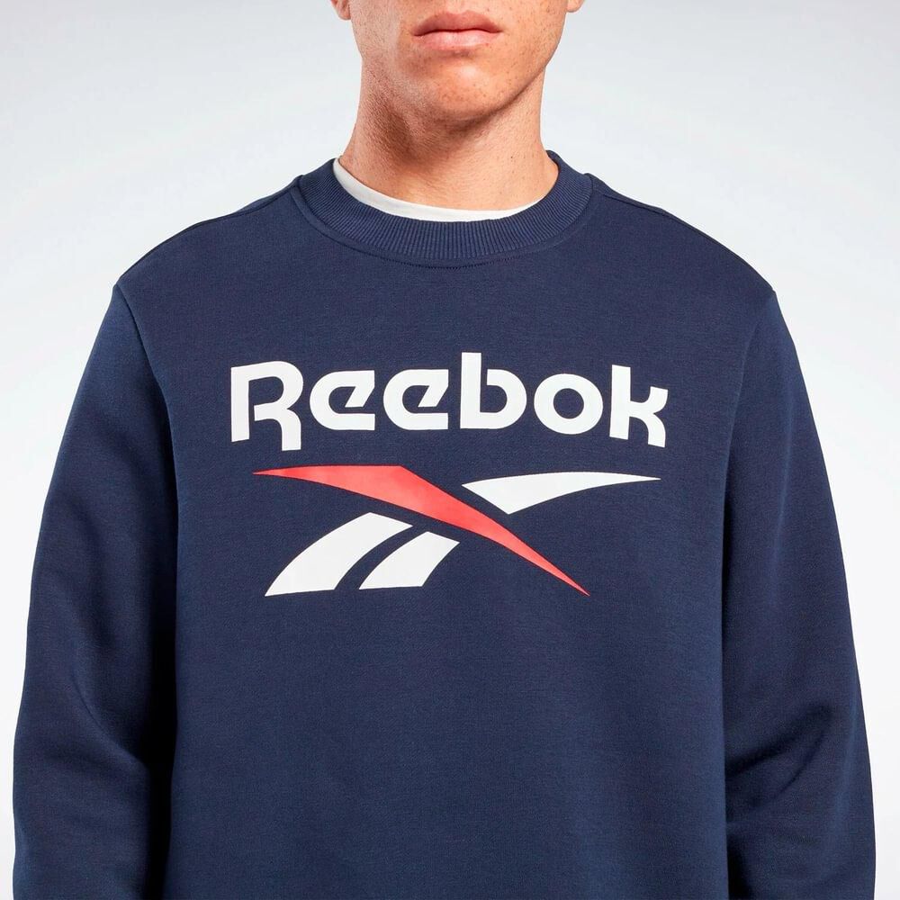 Poleron Reebok Identity Big Logo Fleece Crew image number 0.0