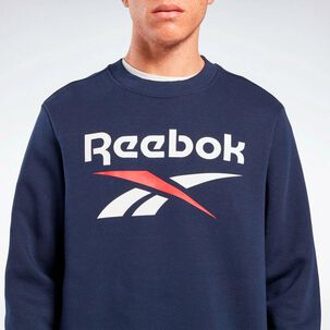 Poleron Reebok Identity Big Logo Fleece Crew