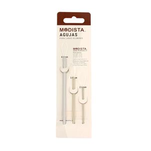 Pack De 3 Agujas Para Lana De Aluminio Modista 2, 3 Y 4mm