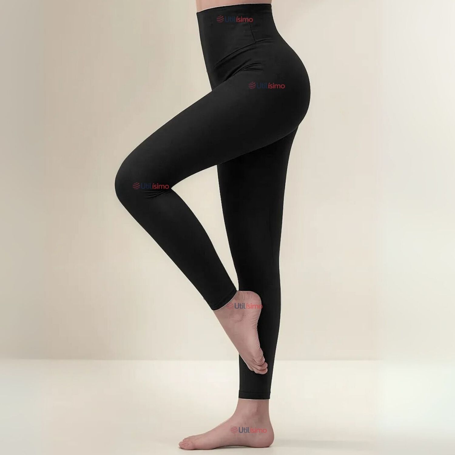 Calza Leggings Con Brillo Polar Tiro Alto Mujer image number 0.0