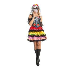 Disfraz Cosplay Catrina Dia De Muertos Esqueleto