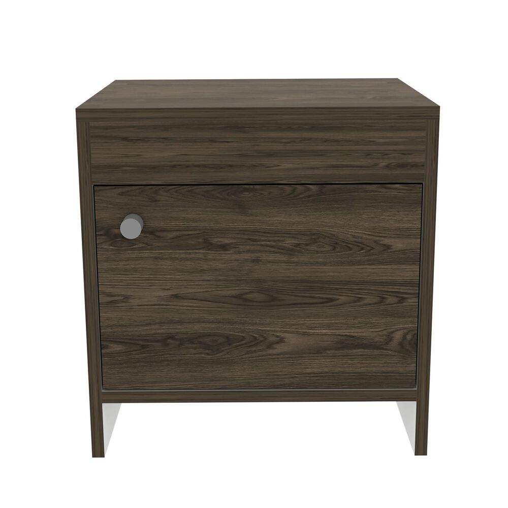 Velador 1 Puerta 41,6x40x35 Cm Café Oscuro image number 4.0