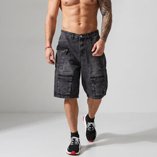 Short Bermuda Denim Cargo Relaxed Fit Hombre Hawai