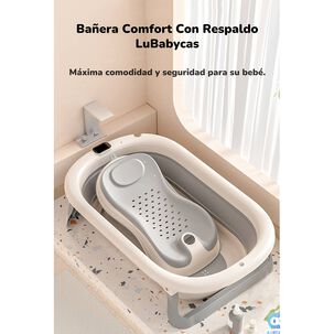 Ba&ntilde;era Con Respaldo De Ducha Comfort Gris Lubabycas