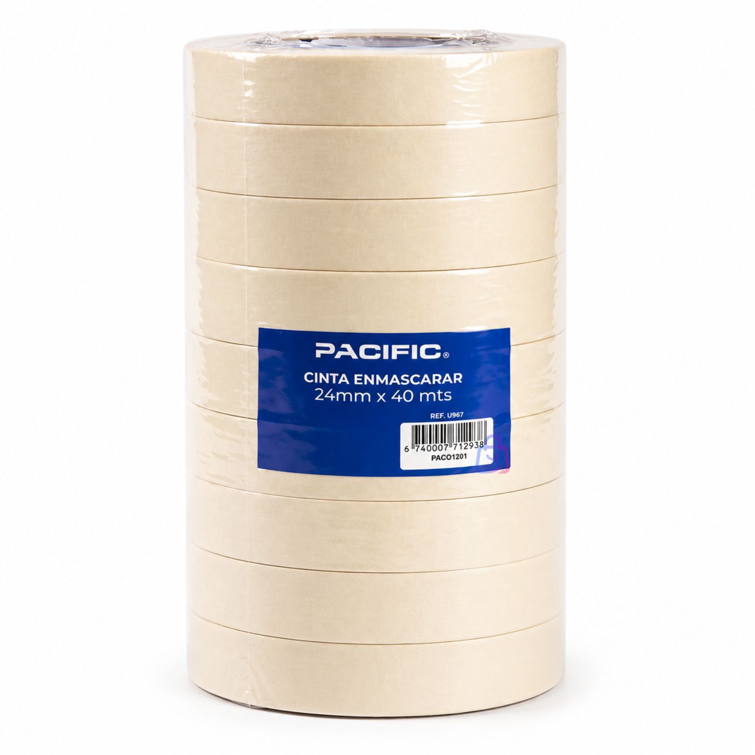 Pack 10 Cintas Enmascarar Masking Tape 24mm X 40m - Ps image number 3.0
