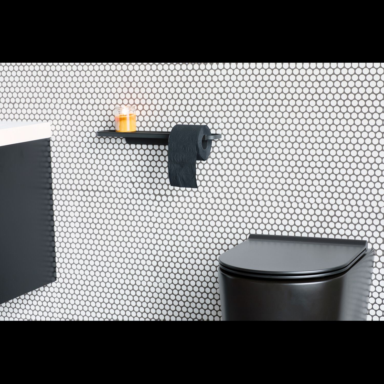Porta Rollos Con Estante Mindset Mineral Infinite Grey image number 5.0