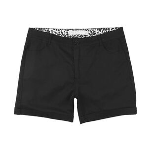 Bermuda B&aacute;sico Liso Tiro Medio Regular Mujer Geeps