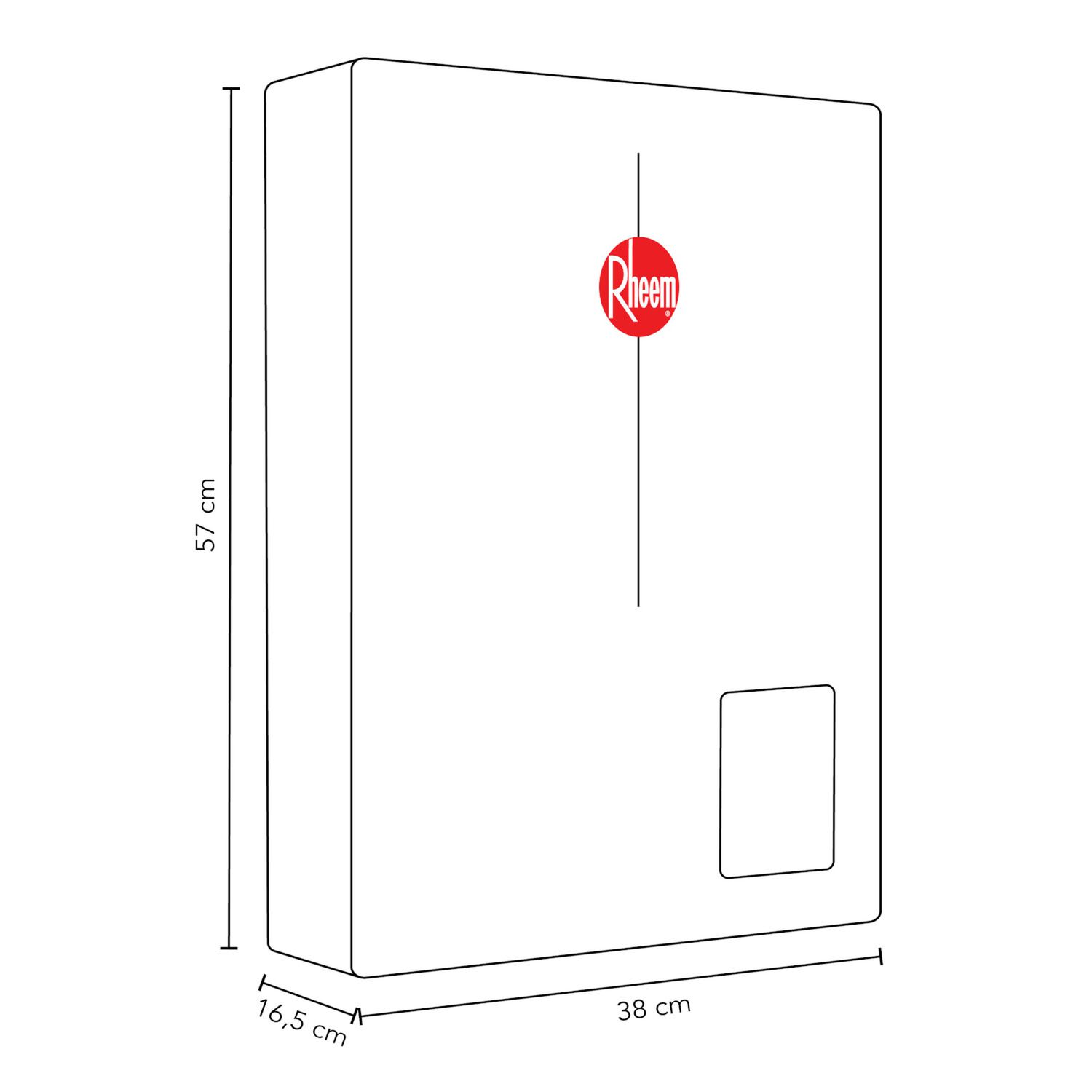 Pack Calefont Rheem 18l T. Forzado G. Licuado + Kit image number 2.0