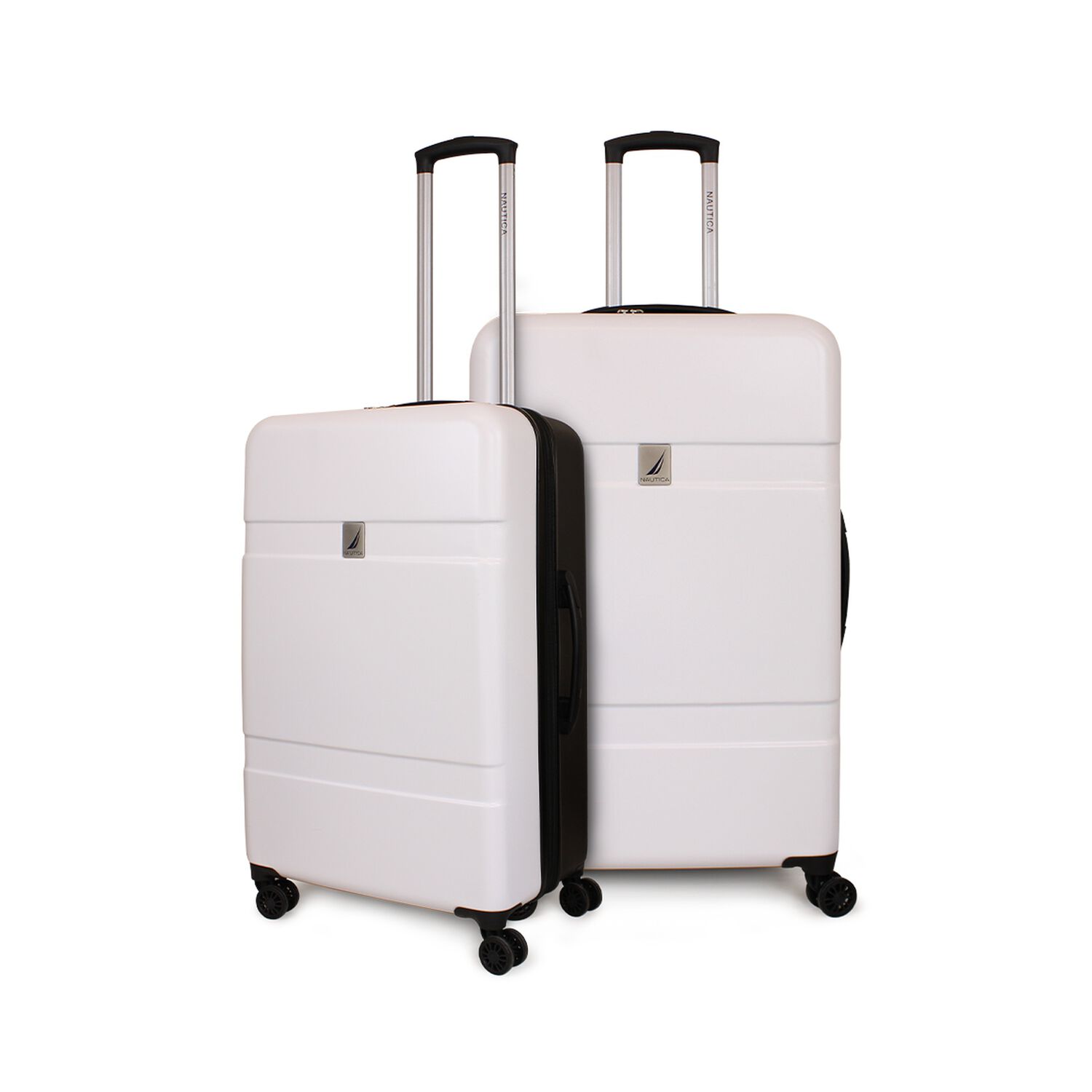 Pack 2 Maletas Bora M+l Blanca-negro Nautica image number 0.0