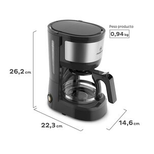 Cafetera Eléctrica Mademsa 0,6l Jarra De Vidrio 600w Mcm10