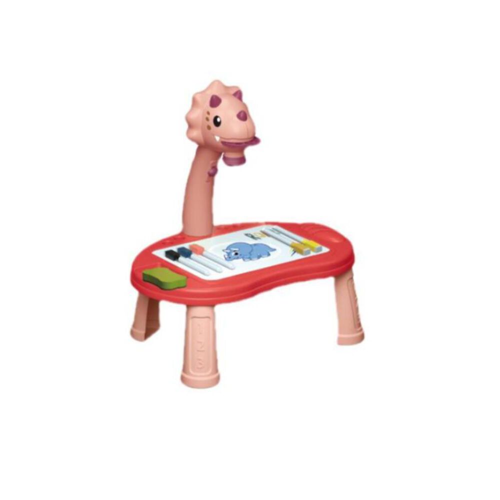 Juguete Mesa De Dibujo Proyector Led Infantil Rosado image number 0.0