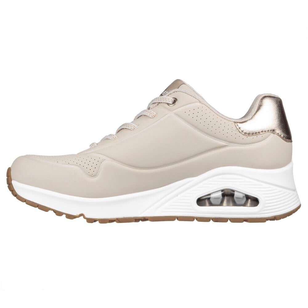 Zapatilla Urbana Mujer Skechers Uno - Shimmer Away Natural image number 4.0