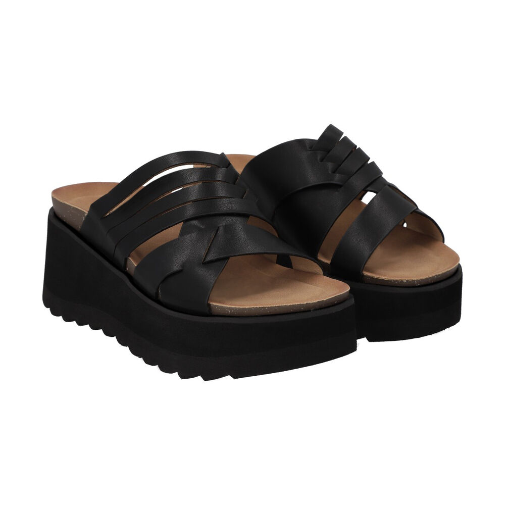 Sandalia Mujer Negro Emilia Police image number 4.0