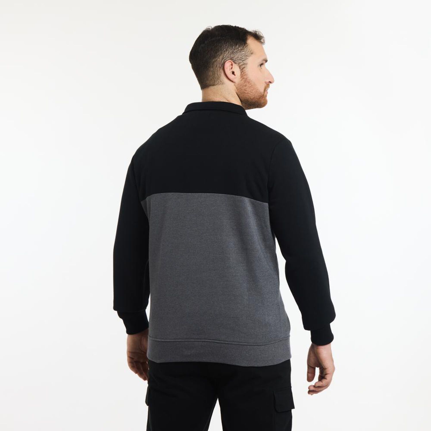 Poler&oacute;n Bloque Color Regular Cuello Alto Hombre Herald image number 3.0