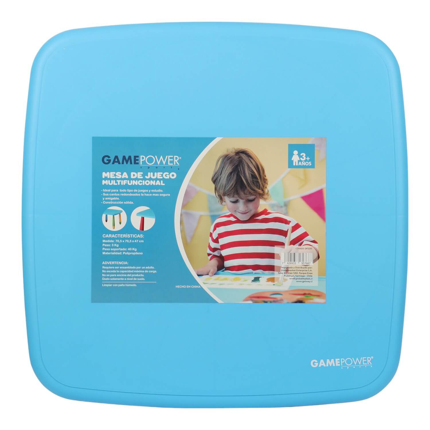Mesa De Juego Infantil Para Ni&ntilde;os 47x70x70 Cms Gamepower image number 2.0