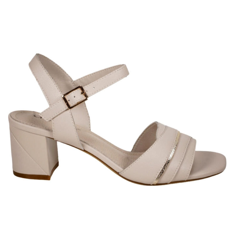 Sandalia Cuero Nevedna Beige image number 0.0