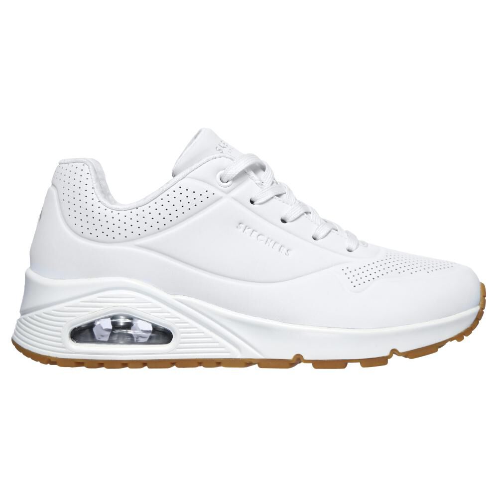 Zapatilla Urbana Mujer Skechers Uno Stand On Air Blanco image number 1.0