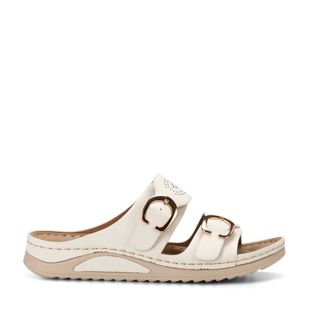 Sandalia Plana Blanco Casual Jn31 Weide image number 0.0