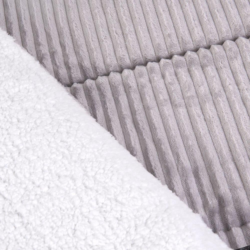 Plumon Corduroy Coral Sherpa 1.5 Plazas Gris image number 1.0