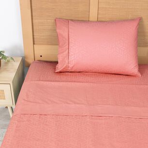 Sabana Plumetti Embossed 1.5 Plazas Terracota