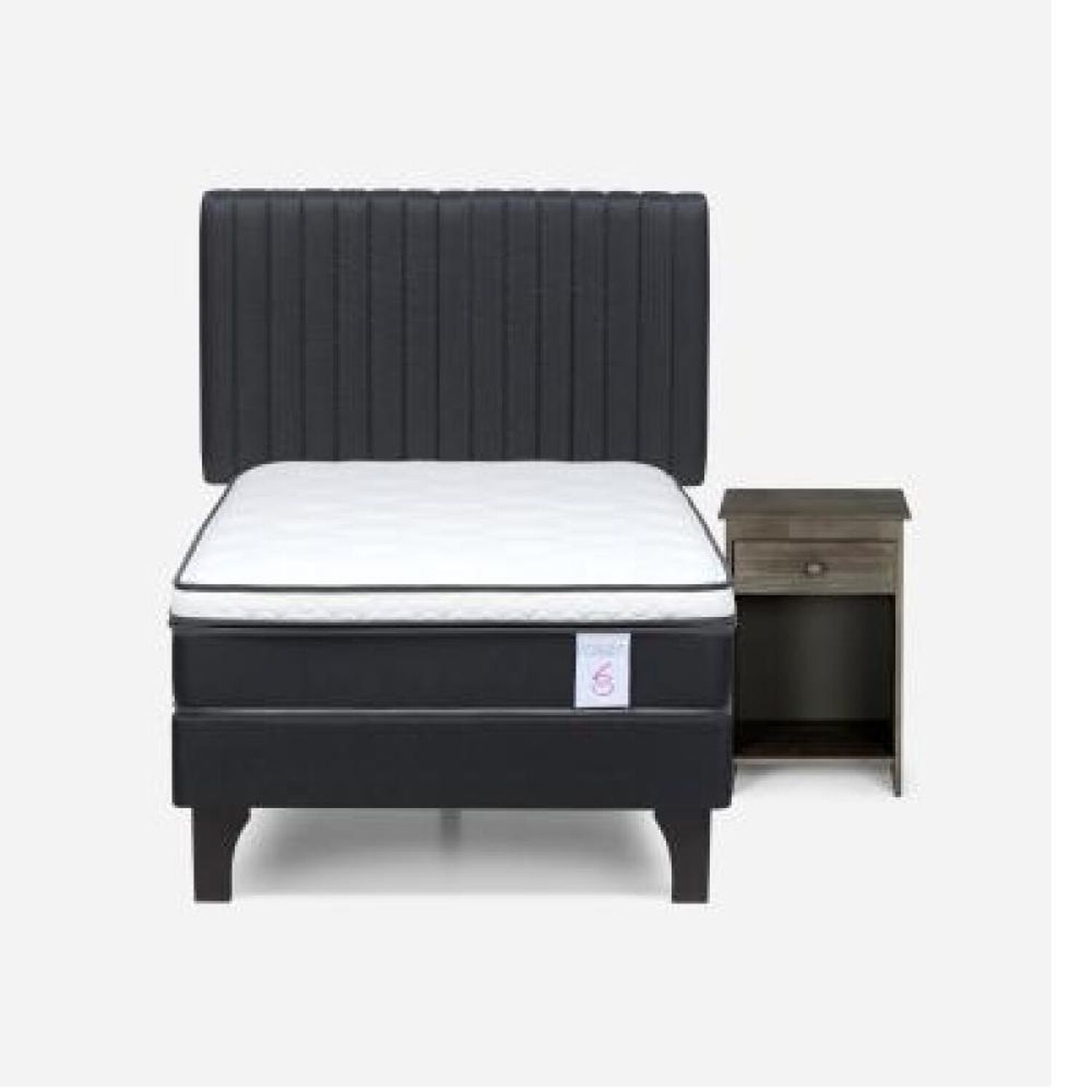 Cama Europea Rosen New Style 6 / 1.5 Plazas / Base Normal + Set De Maderas image number 8.0