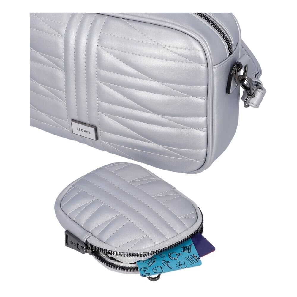 Bandolera Secret Nuuk St6 M Plateado image number 5.0