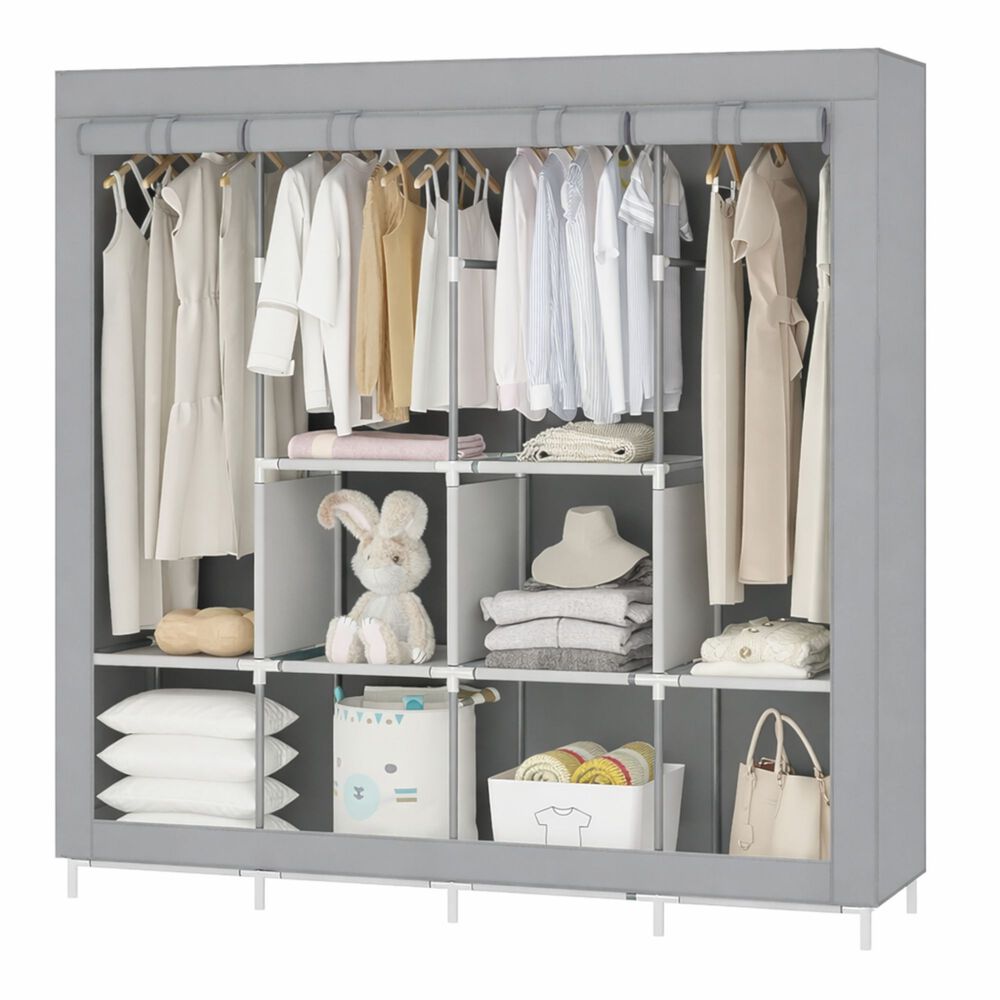 Armario Closet Ropero Armable Organizador Colgador Xl Gris image number 0.0