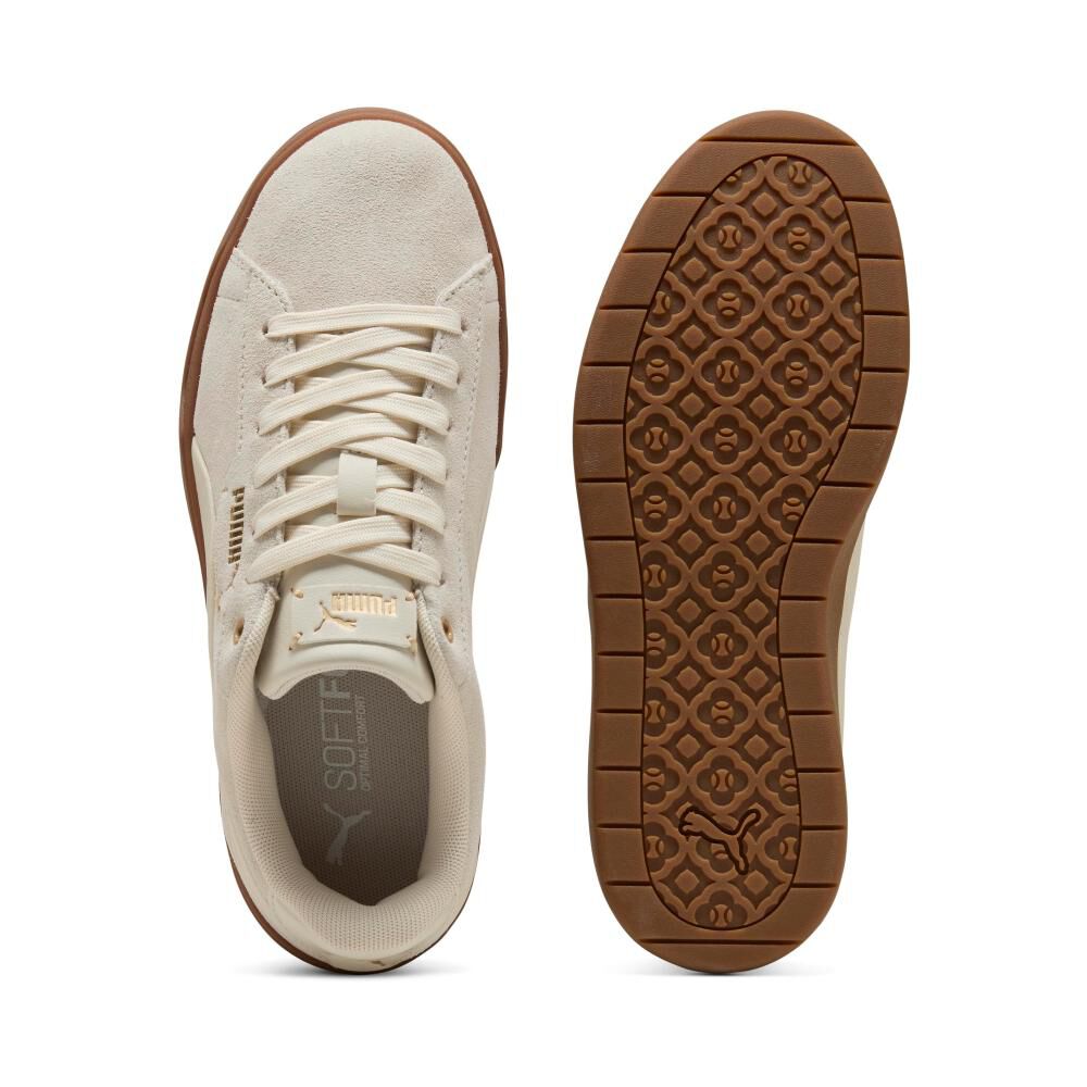 Zapatilla Urbana Mujer Puma Smash Belle Sd Beige image number 3.0