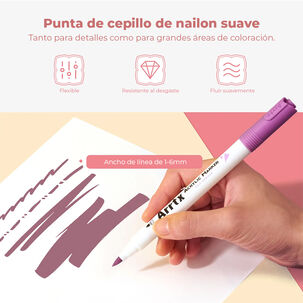 Arrtx Marcadores Acrílicos 30 Colores Piel Punta Pincel 30c