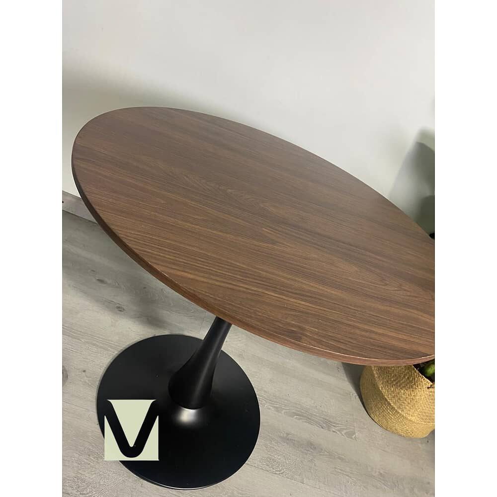 Mesa Tulip 100cm Walnut-black image number 5.0