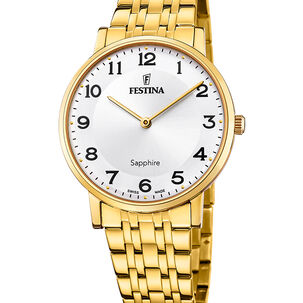 Reloj F20046/1 Festina Swiss Blanco Hombre Acero Clásico