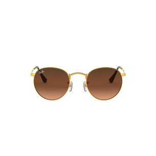 Lentes De Sol Round Metal Brown Ray-ban