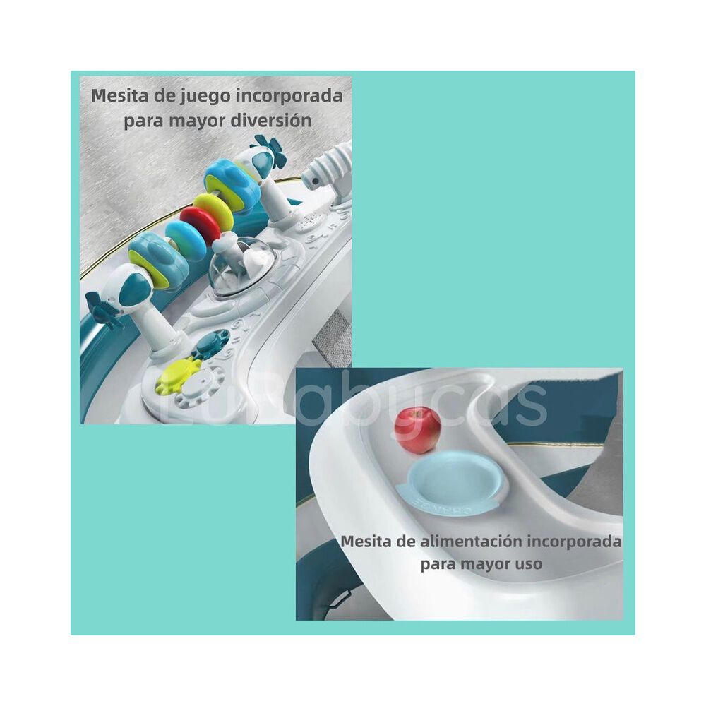 Andador Caminador Multifuncional 4 En 1 Lubabycas Burdeos image number 4.0